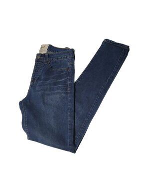 gef Jeans Womens Size 28 Button Fly Skinny Mid Rise Dark Wash Denim Pants